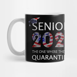 Seniors The One Where They Were Quarantined 2020 Quarantine T-Shirt T-Shirt Mug